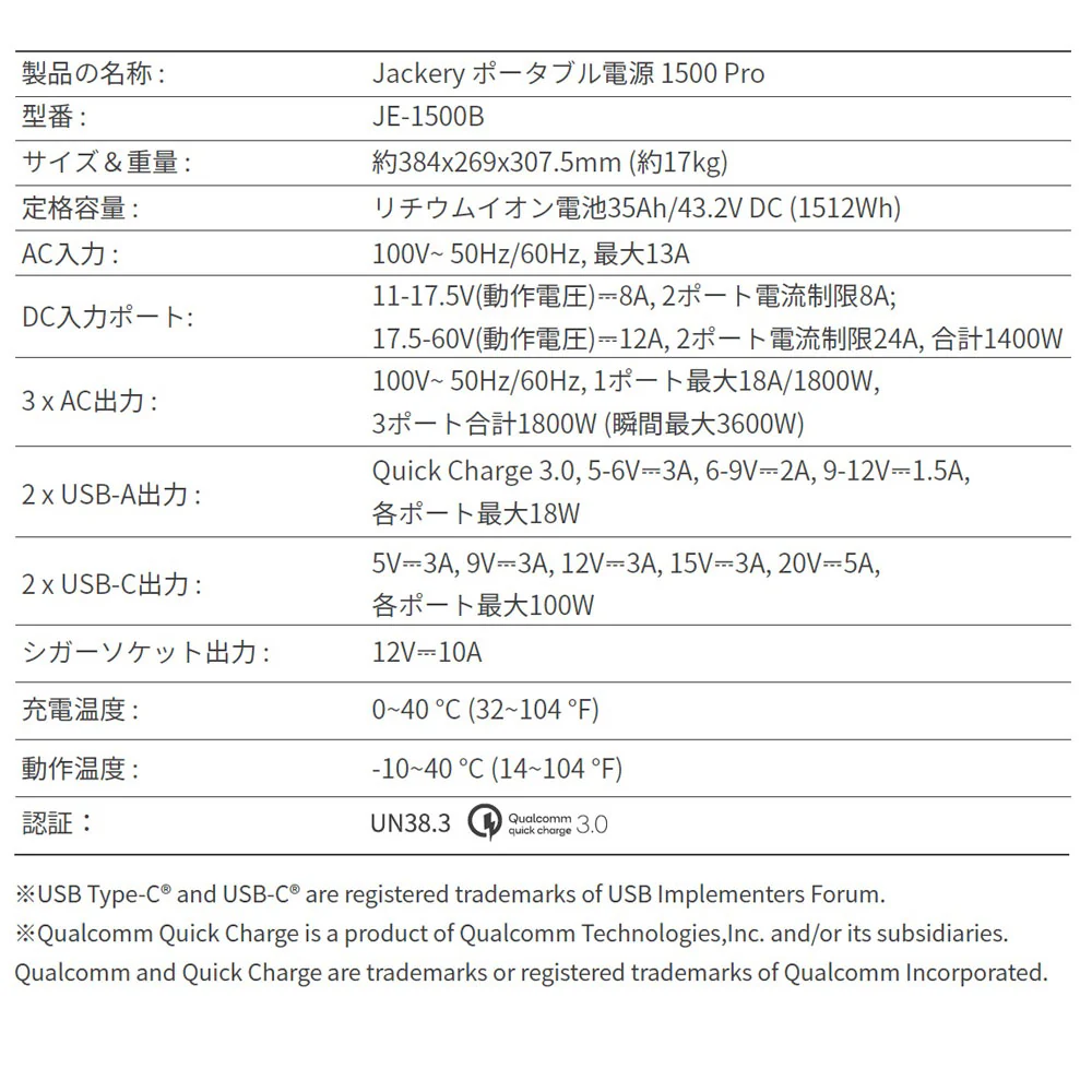 Jackery ポータブル電源 1500 Pro - Image 14