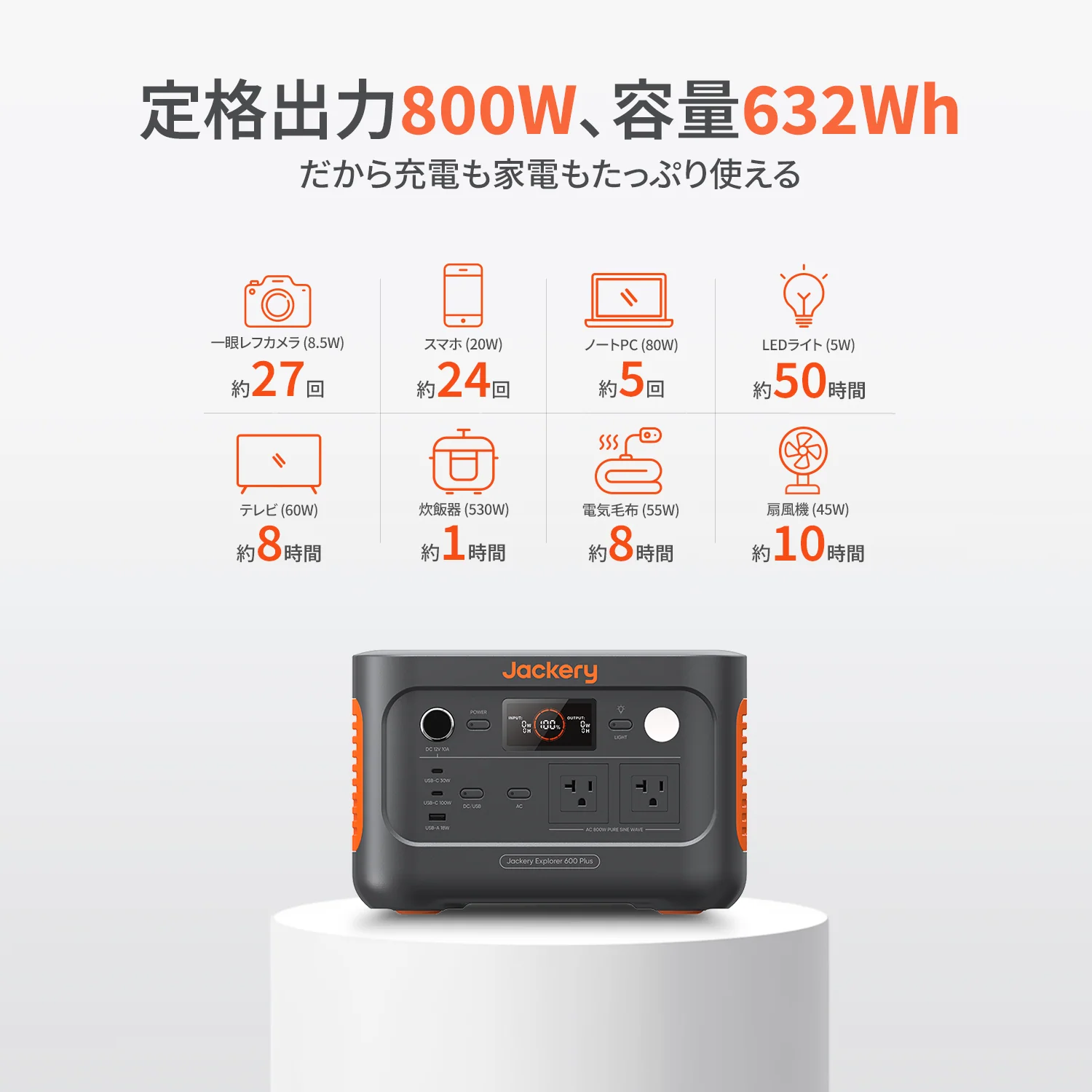 Jackery ポータブル電源 600 Plus - Image 12
