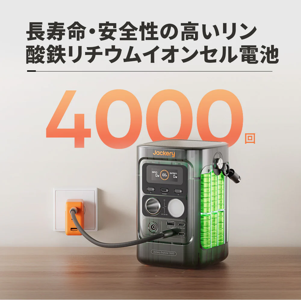 Jackery Solar Generator 300D ポータブル電源セット - Image 8