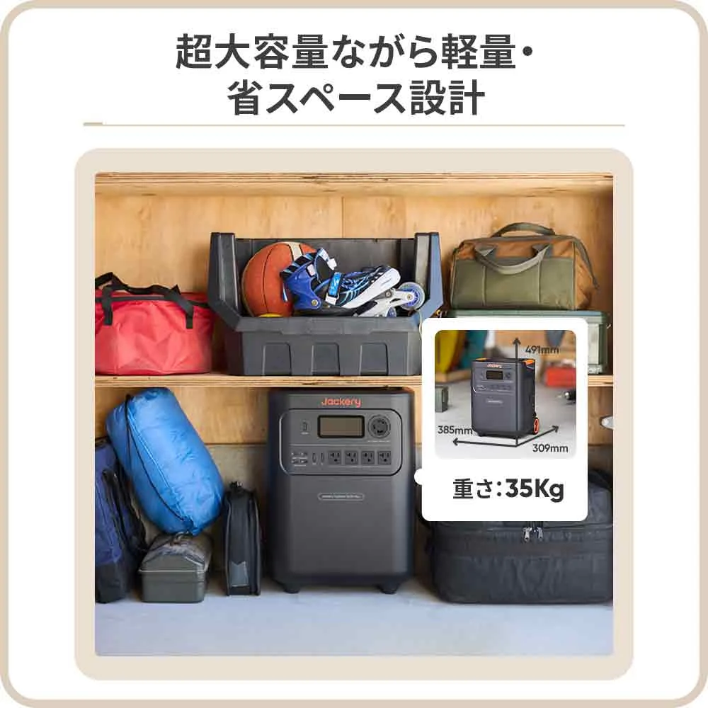 Jackery Solar Generator 3600 Plus ポータブル電源 セット - Image 6